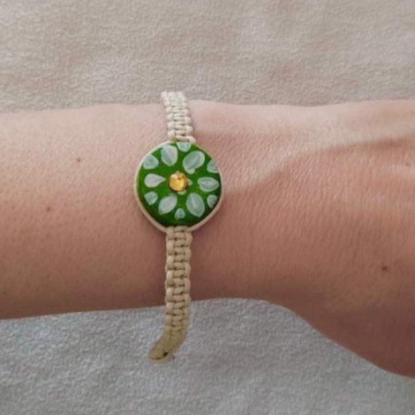 Bracciale verde pistacchio